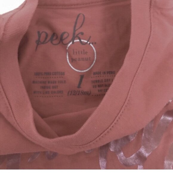 Peek Sparkle And Shine Flutter Sleeve Tee Size 12–18m - Picture 3 of 5